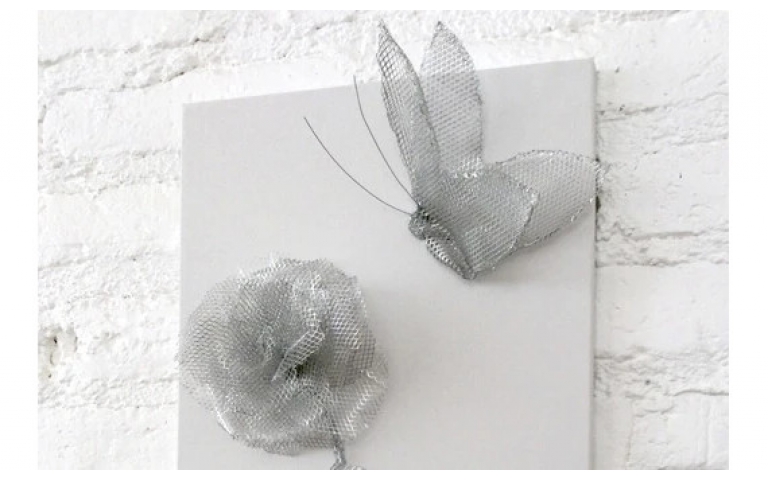 Wire Mesh Wall Sculpture By Marisa Pawelko